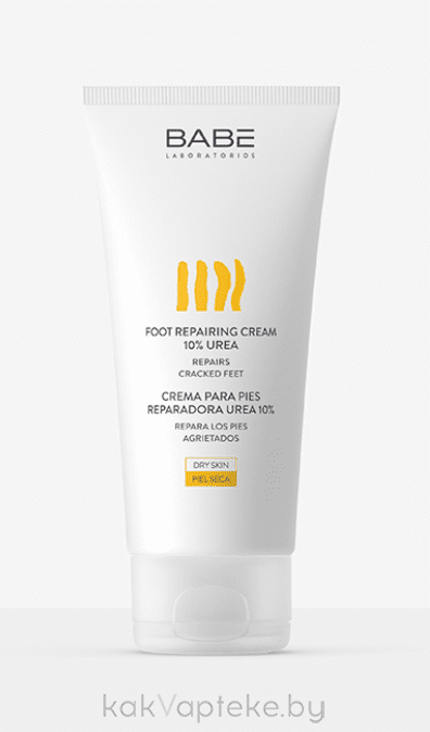 LABORATORIOS BABE Восстанавливающий крем для ног с 10% мочевины/FOOT REPAIRING CREAM 10% UREA, 100мл