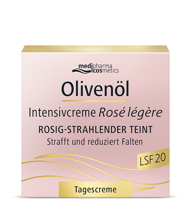 Olivenol Medipharma cosmetics крем для лица интенсив Роза дневной легкий LSF20, 50 мл