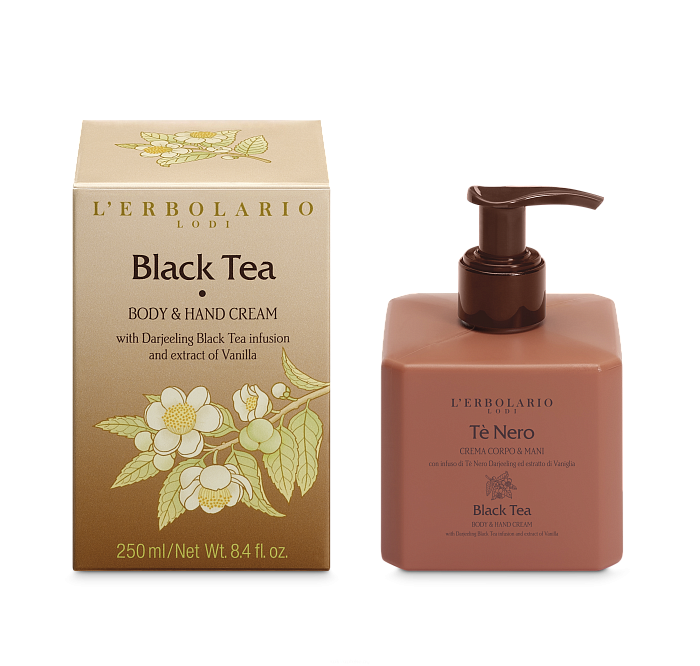 L'Erbolario ЧЕРНЫЙ ЧАЙ Крем для тела и рук 250 мл