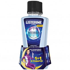 Listerine Expert Набор: Ополаскиватель для полости рта «Ночное восстановление» 400 мл, 1+1 в ПОДАРОК