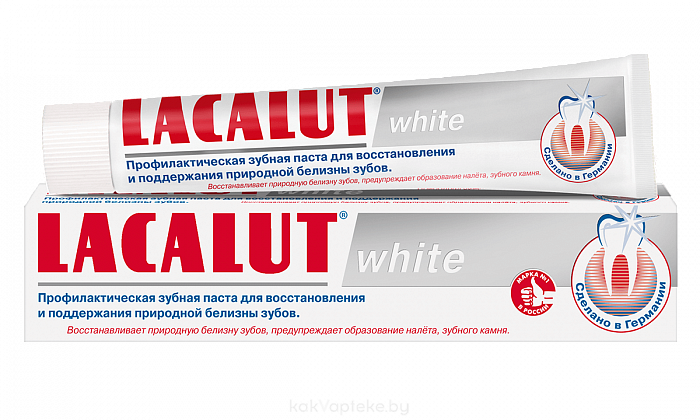Lacalut WHITE Профилактическая зубная паста (для восст. и поддержания прир. белизны зубов) 75 мл