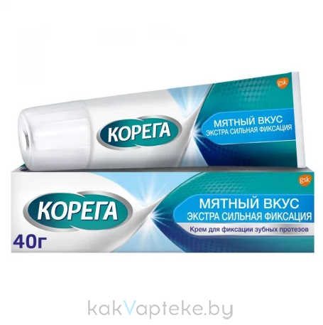Крем Корега Экстра Сильный мятный 40г