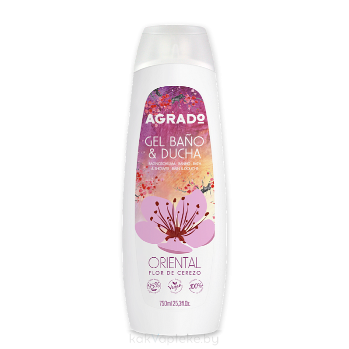 AGRADO Гель для ванны и душа Восточный / Oriental Bath & Shower Gel, 750мл
