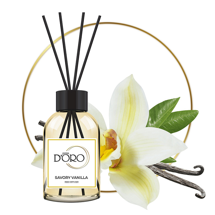 Gamma D'ORO Аромадиффузор для дома Пряная ваниль 100 мл  SAVORY VANILLA