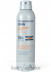 ISDIN Спрей солнцезащ. Fotoprotector ISDIN SPF50+ / Transparent Spray Wet Skin, 250 мл
