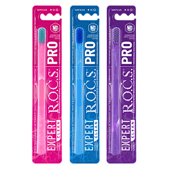 R.O.C.S PRO EXPERT CLEAN Зубная щетка для взрослых (мягкая)