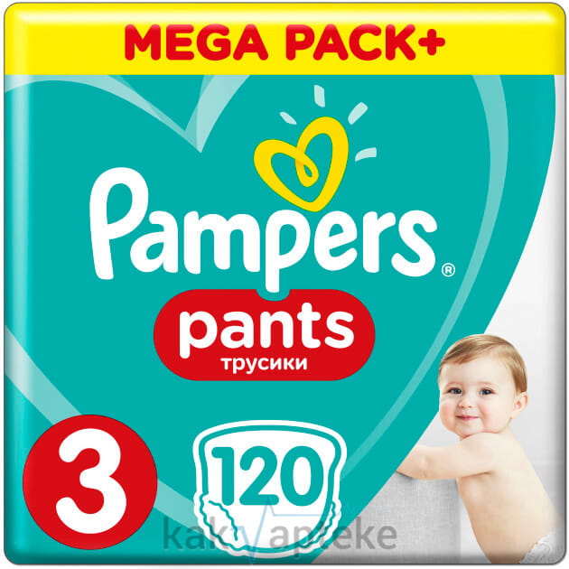 PAMPERS Pants Детские одноразовые подгузники-трусики для мальчиков и девочек Midi (6-11 кг) 120 шт