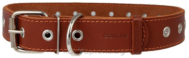 CoLLaR Ошейник безразмерный  для собак,  ширина  25мм, длина 60см, коричневый