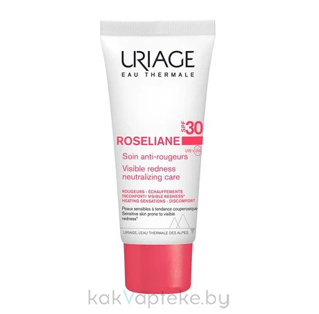 Uriage Флюид для лица против покраснений ROSELIANE SPF30/ROSELIANE SOIN ANTI-ROUGEURS SPF30  40 мл