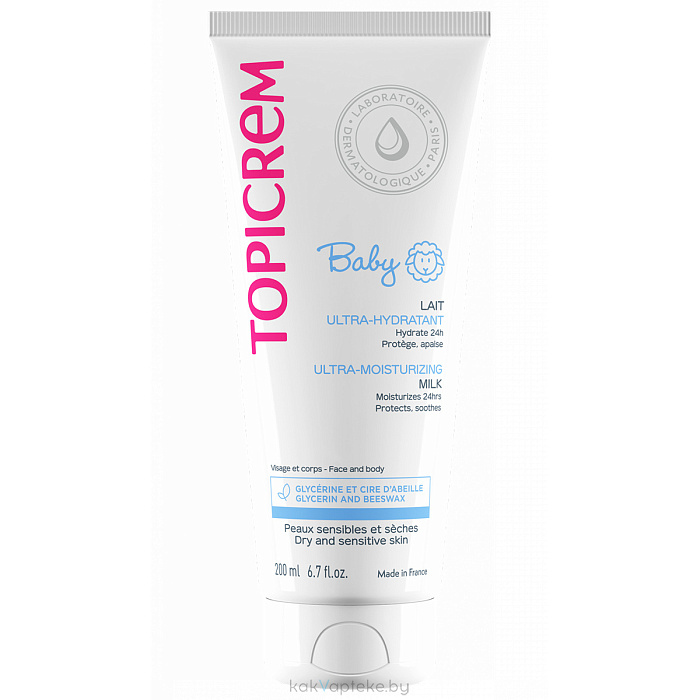 TOPICREM Baby Ультра-увлажняющее молочко 200 мл