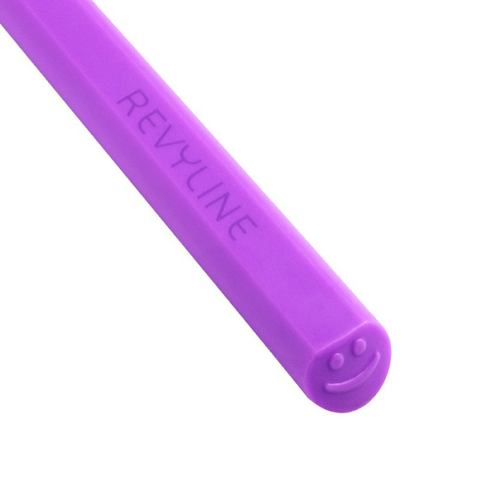 Revyline SM6000 Зубная щетка, фиолетовая с салатовой щетиной (6943 ortho)