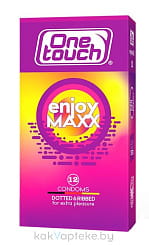 One Touch Enjoy MAXX  Презервативы (с ребристой и точечной структурой), 12 шт
