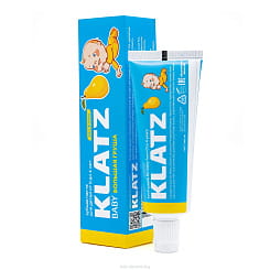KLATZ Зубная паста для детей BABY Большая груша, без фтора (от 0 до 4 лет) 40 мл/48 г