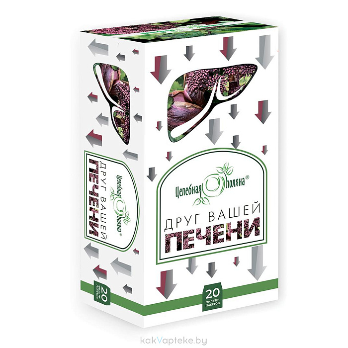 ЦЕЛЕБНАЯ ПОЛЯНА Друг Вашей печени, БАД фильтр-пакеты №20