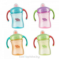 ПОМА Поильник с ручками и крышкой 6+, арт. 1014, 260 мл, 1 шт