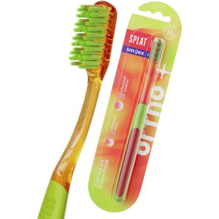 Splat Smilex Ortho+ Инновационная ортодонтическая зубная щетка, мягкая