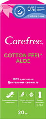Carefree Cotton Feel Aloe Прокладки женские гигиенические ежедневные 20 шт