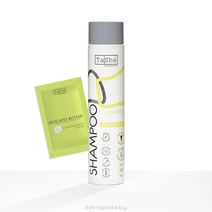 Tashe Professional Набор для стимуляции роста волос (Шампунь для волос Strength&Growth,300 мл+Баттер для волос Avocado hair butter,20 мл)