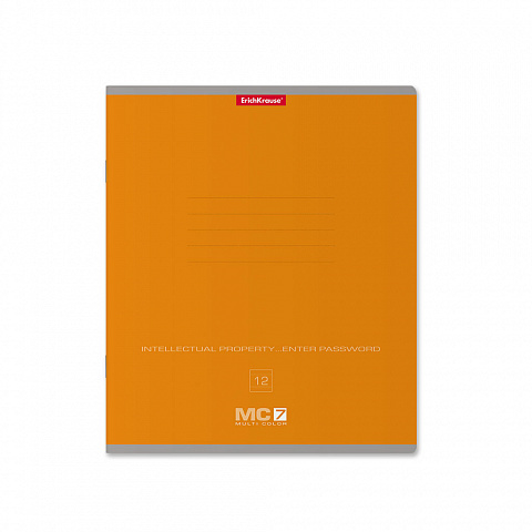 ErichKrause  Тетрадь ученическая 12л MC-7 ассорти, линейка 56291