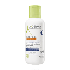 A-DERMA EXOMEGA CONTROL Восстанавливающий смягчающий ночной крем-эмолент 400 мл