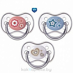 Сanpol babies Пустышка-соска силикон.кругл.(1шт.блистр)