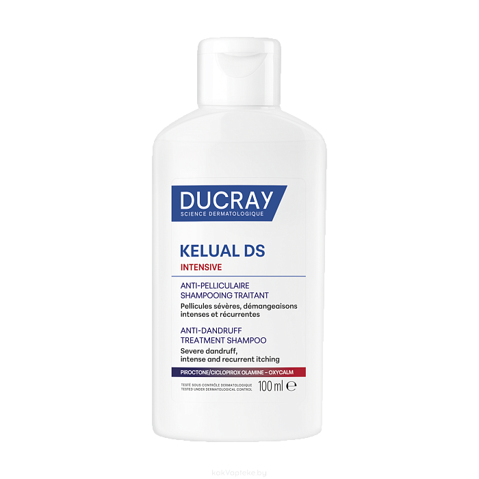 DUCRAY KELUAL DS INTENSIVE Шампунь против тяжелых состояний перхоти 100 мл