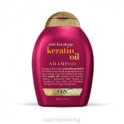 OGX Шампунь против ломкости волос с кератиновым маслом, 385 мл