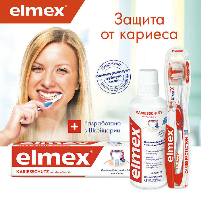 Elmex Caries Protection Ополаскиватель для полости рта, 400 мл