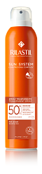 Rilastil SUN SYSTEM Прозрачный спрей SPF 50+ для чувствительной кожи, 200 мл