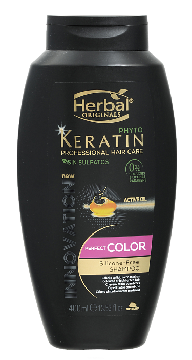 Herbal Originals Phyto Keratin Шампунь для волос Защита цвета 400 мл