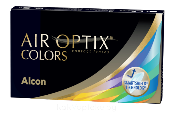 Линзы контактные мягкие: линзы AIR OPTIX COLORS (Gemstone Green) 0.00, 1 штука