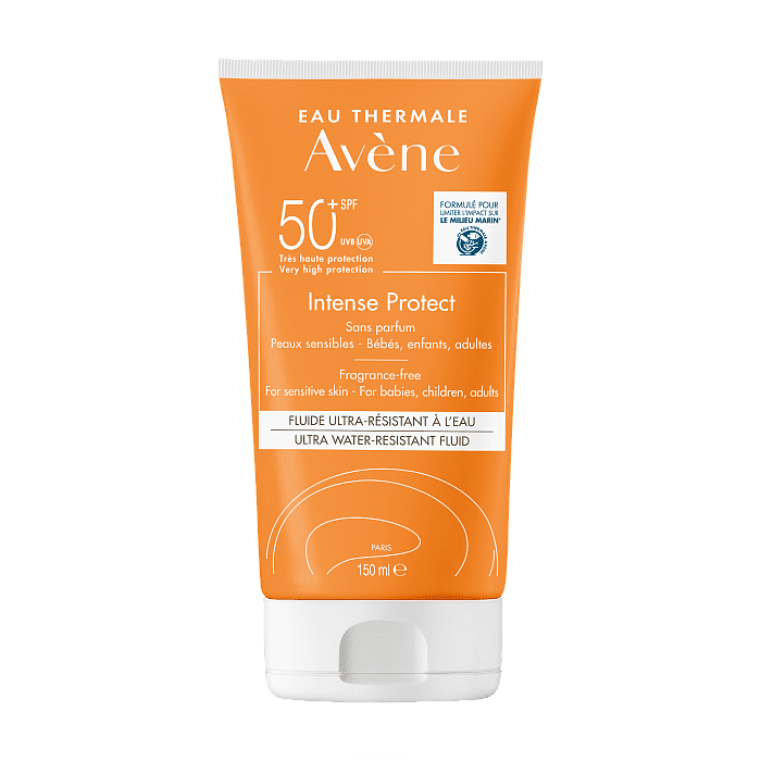 AVENE Intense Protect Ультра - водостойкий солнцезащитный флюид SPF50+ 150 мл