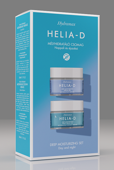 Набор Helia-D Hydramax Глубоко увлажняющий крем-гель для нормальной кожи 50 мл, Глубоко увлажняющий ночной крем-гель для всех типов кожи 50 мл
