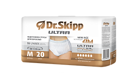 Dr. Skipp Подгузники-трусы для взрослых (Ultra), р-р M. 20 шт