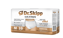 Dr. Skipp Подгузники-трусы для взрослых (Ultra), р-р M. 20 шт