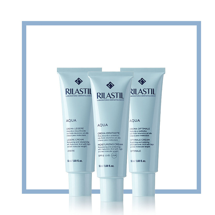 Rilastil AQUA Увлажняющий защитный крем SPF 15, 50 мл