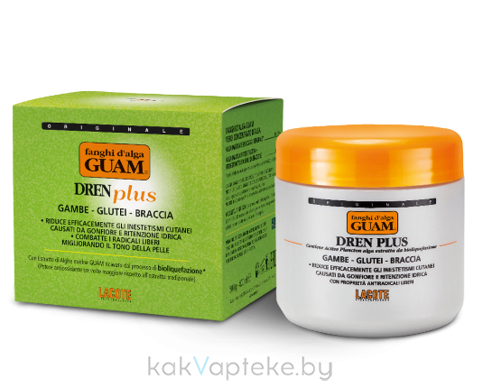 GUAM FANGHI D’ALGA Маска антицеллюлитная с дренажным эффектом DREN PLUS 500 г