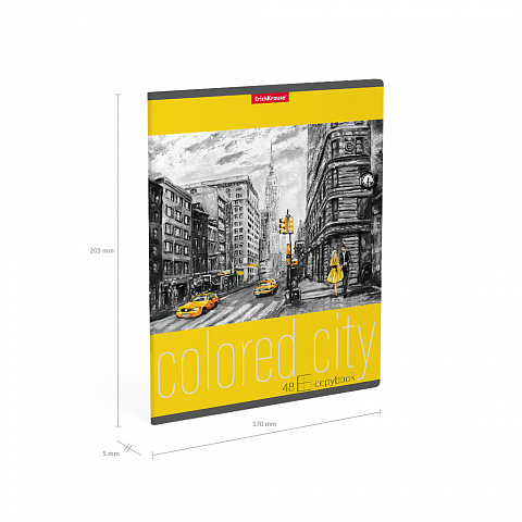 ErichKrause  Тетрадь 48л Colored City, кл. 58275