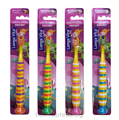 Longa Vita Kids Детская зубная щетка для детей от 3 лет, арт. S-201, (мягкая) 1 шт