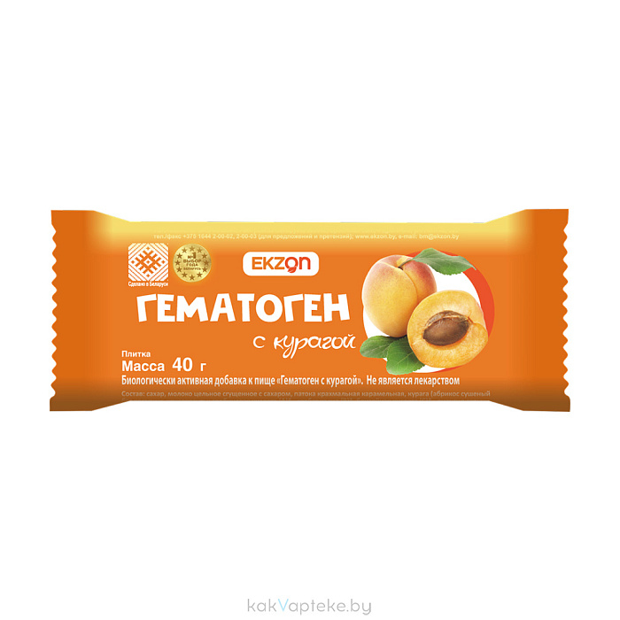 Гематоген с курагой 40г