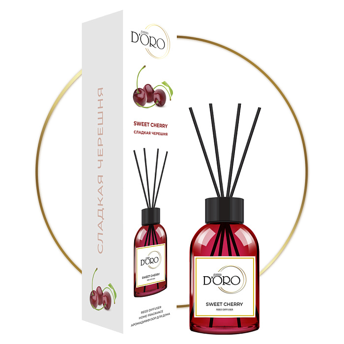 Gamma D'ORO Аромадиффузор для дома Сладкая черешня 100 мл SWEET CHERRY