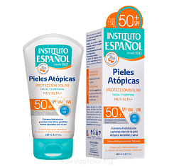 INSTITUTO ESPANOL Солнцезащитный крем для сухой и атопической кожи лица  и тела SPF50+ линии Atopic Skin / ATOPIC SKIN SUN PROTECTION SPF50+, 150мл
