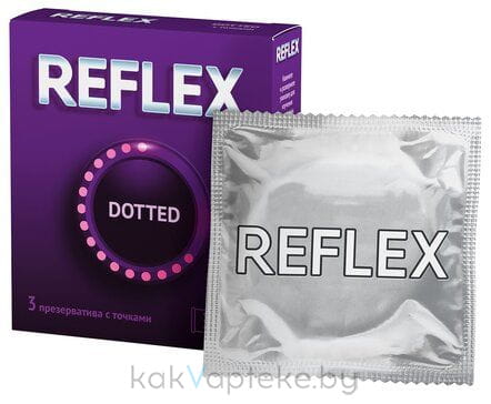 Презервативы  Reflex Dotted в смазке №3 из натурального латекса
