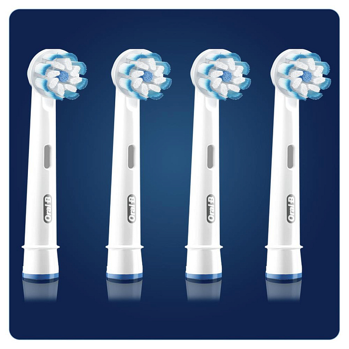 Oral-B Сменные насадки для электрической зубной щетки (EB60 X-4) PRO Sensitive Clean, 4шт