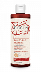 BIOCLIN BIO-FORCE Укрепляющий шампунь для ослабленных и тонких волос (гуарана), 200 мл