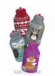 Грелка резиновая Medrull в футляре №2 (олень)