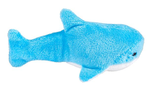 FANCY PETS Игрушка мягкая  для кошек, "Акула", с погремушкой, 10 см, арт.FPS4