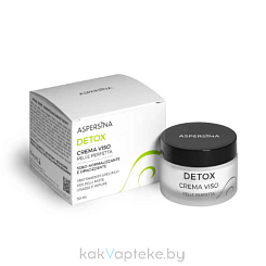 Pharmalife Research ASPERSINA DETOX CREMA VISO Крем для комбинированной и жирной кожи себорегулирующий, матирующий, увлажняющий с муцином  улитки 50 мл