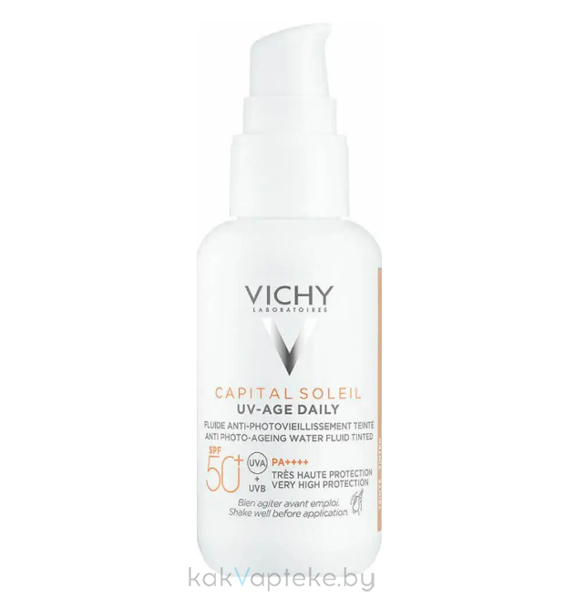 VICHY Capital Soleil Флюид тонирующий UV-AGE DAILY SPF50+  40мл