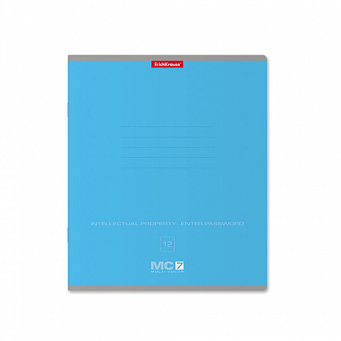 ErichKrause  Тетрадь ученическая 12л MC-7 ассорти, линейка 56291